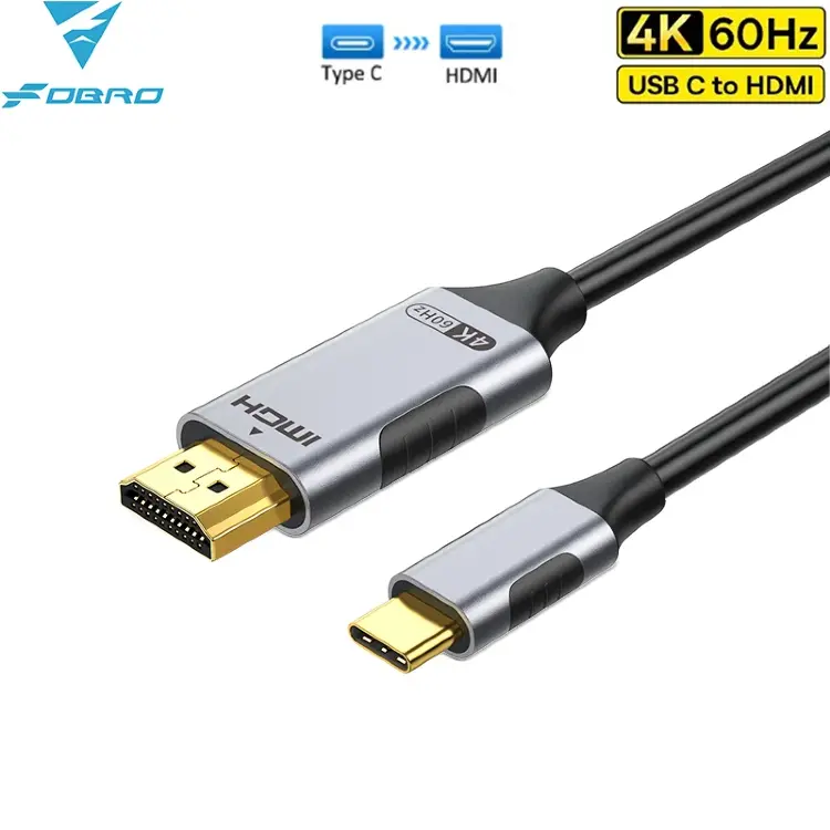 Кабель USB-C to HDMI 8K 60Hz / 4K 120Hz с алюминиевым корпусом