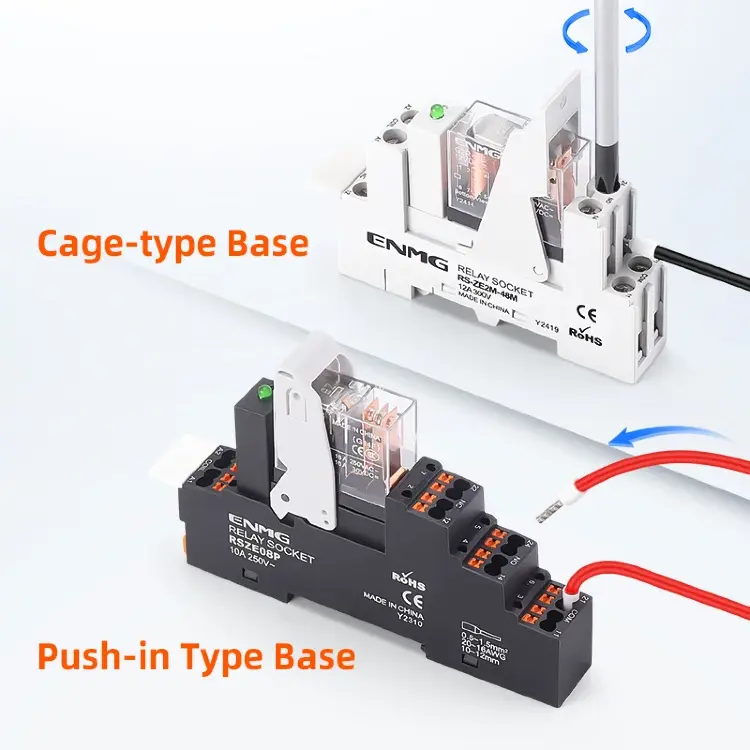 ENMG G2R-1 электромагнитное реле DC24V 2NO 2NC для DIN-рейки
