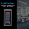 Металлическая клавиатура Wiegand RFID 125 кГц система контроля доступа 2000 пользователей