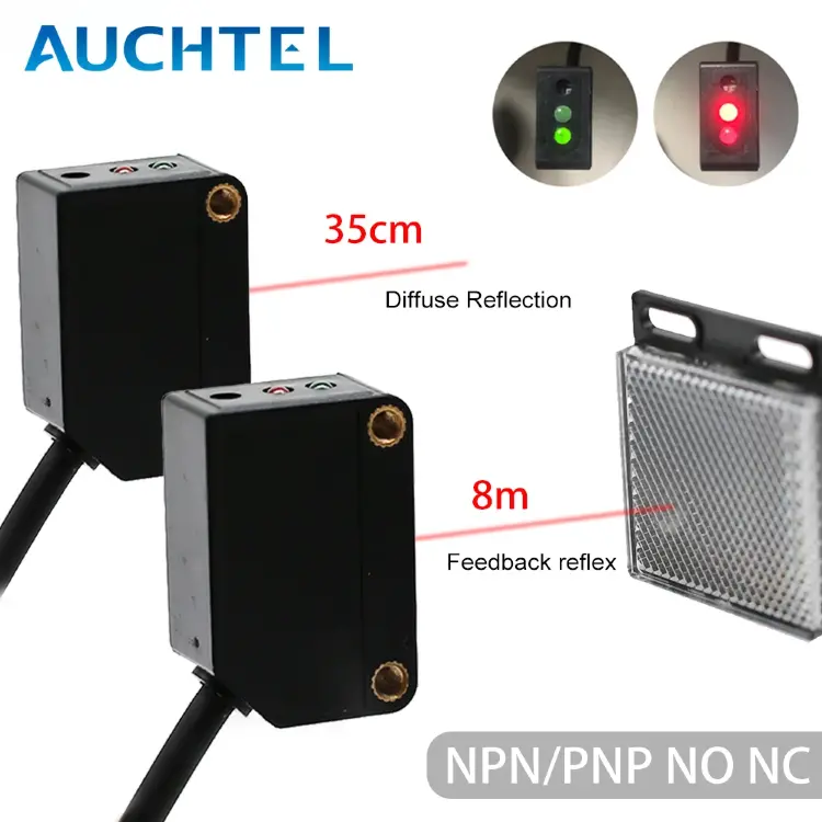 Лазерный датчик E3Z-LAS 35 см, NPN/PNP, диффузный, IP65