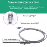 Датчик температуры PT100/K М6-27M/NPT 1/8-3/4 до 800°C из нержавеющей стали