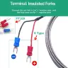 Датчик температуры PT100/K М6-27M/NPT 1/8-3/4 до 800°C из нержавеющей стали