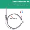 Датчик температуры PT100/K М6-27M/NPT 1/8-3/4 до 800°C из нержавеющей стали