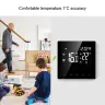 Умный термостат AVATTO с Wi-Fi, 16А/3А, управление температурой напольного отопления и котла