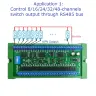 Модуль ввода-вывода RS485 8/16/24/32/48CH DI-DO PLC MODBUS RTU DIN-рейка