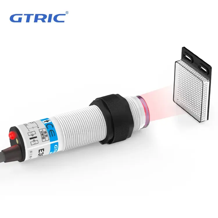 Фотоэлектрический датчик GTRIC NPN PNP, светоотражающий, 2 м