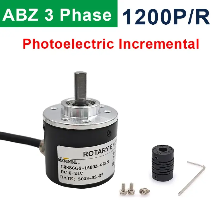 Инкрементальный поворотный энкодер 38S6G5-Z 50-2500PPR ABZ NPN 5-24В DC