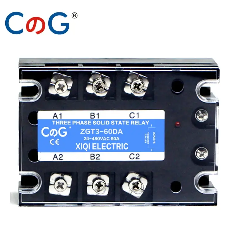 Твердотельное реле SSR 3-фазное 10A 25A 40A 60A 80A 100A 150A 200A DA