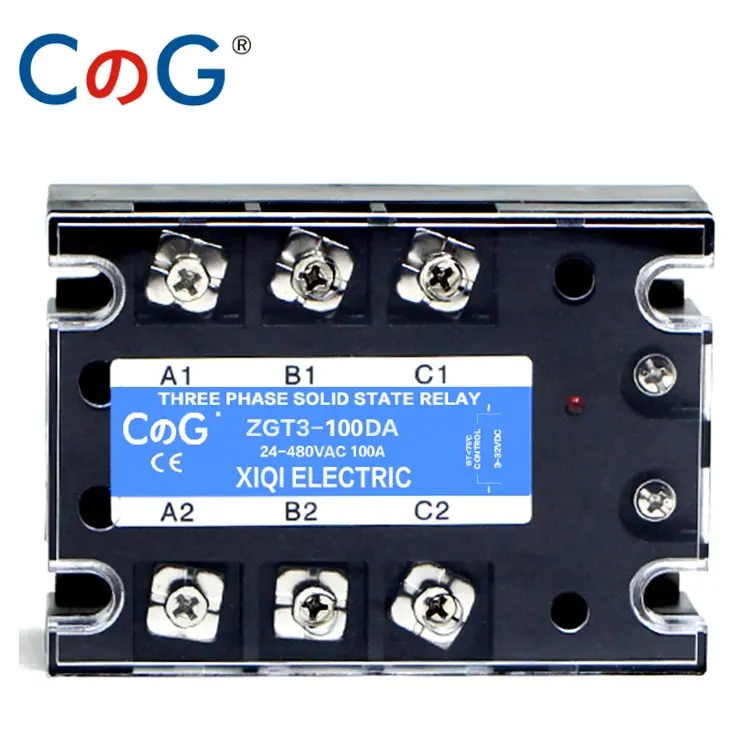 Твердотельное реле SSR 3-фазное 10A 25A 40A 60A 80A 100A 150A 200A DA