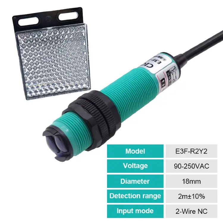 Фотоэлектрический датчик E3F-R2NK NPN PNP DC5-36V, 2м