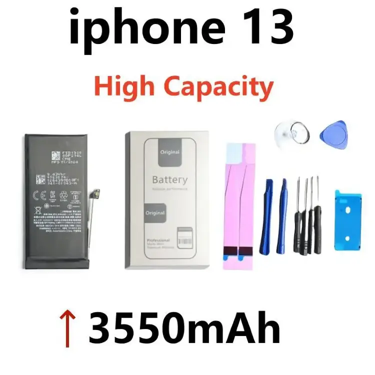 Аккумулятор для iPhone SE, 5, 6, 6S, 7, 8, X, 11, 12, 13, 14, 15