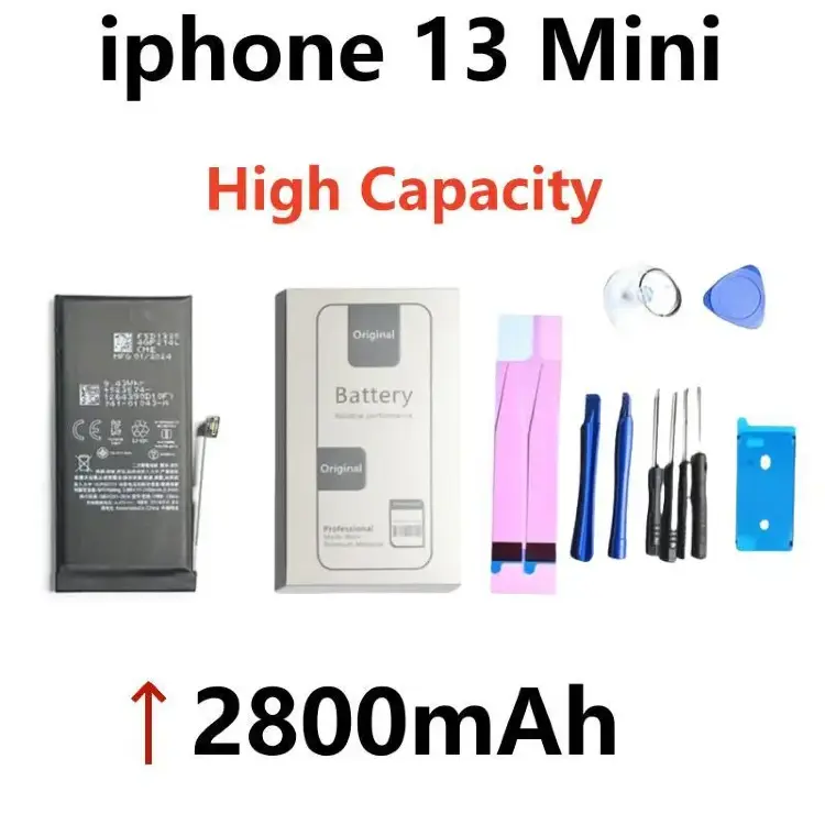Аккумулятор для iPhone SE, 5, 6, 6S, 7, 8, X, 11, 12, 13, 14, 15