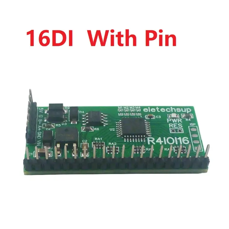 Модуль ввода-вывода R4IOI16 Modbus RTU RS485, 16DI/16DO, NPN/PNP, DC6-25V