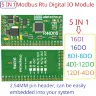 Модуль ввода-вывода R4IOI16 Modbus RTU RS485, 16DI/16DO, NPN/PNP, DC6-25V