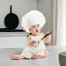 Детский костюм шеф-повара с фартуком и шляпой