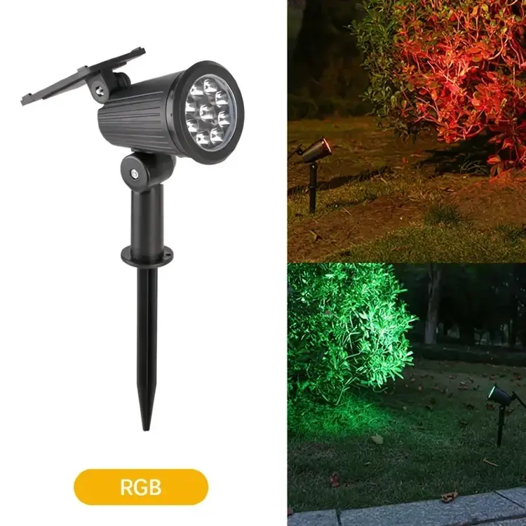 Солнечные светодиодные прожекторы 9 LED IP65 с регулировкой яркости