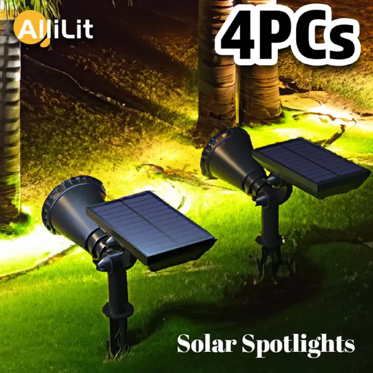 Солнечные светодиодные прожекторы 9 LED IP65 с регулировкой яркости
