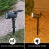 Солнечные светодиодные прожекторы 9 LED IP65 с регулировкой яркости