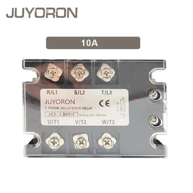 Трехфазное твердотельное реле SSR 10-480 А, 3-32В DC/24В AC