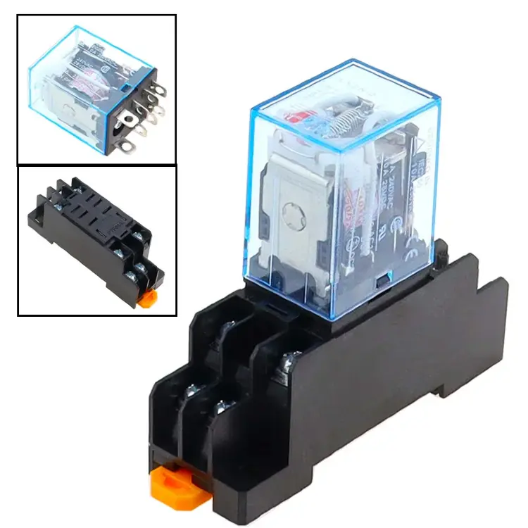 Реле LY2NJ 10A 8 контактов DC12V DC24V AC110V AC220V (10 шт)