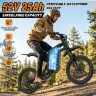 Электрический мотоцикл Bopzin Peak 3000W 52V с аккумулятором 25AH