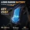 Электрический мотоцикл Bopzin Peak 3000W 52V с аккумулятором 25AH