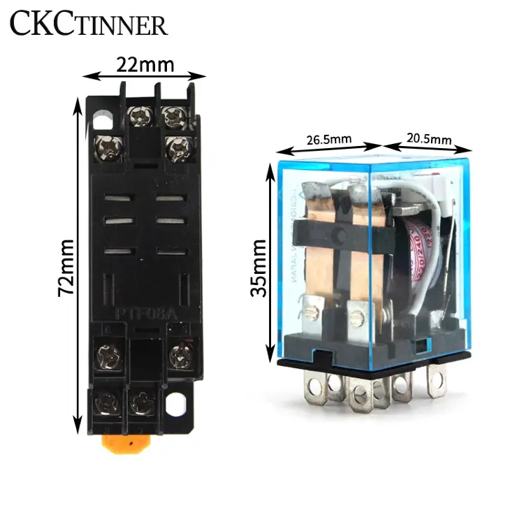 Промежуточное реле HH62P LY2NJ 10A электромагнитное AC/DC 12V 24V 110V 220V 380V