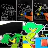 Волшебная бумага для рисования с палочкой, 10 листов