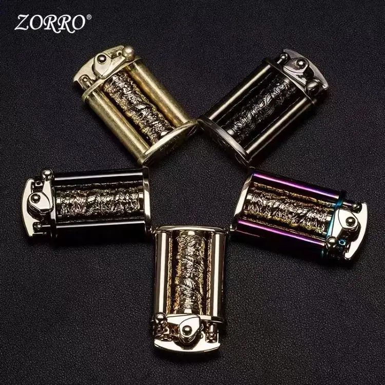 ZORRO креативная ретро-качалка портативная зажигалка с резьбой