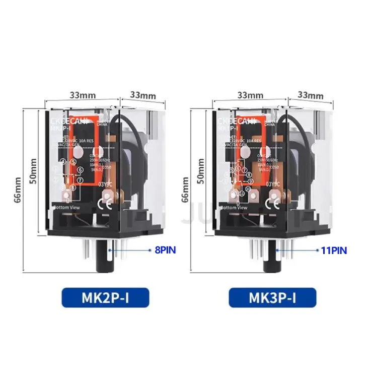 Микро реле MK2P-I 8 контактов 10А