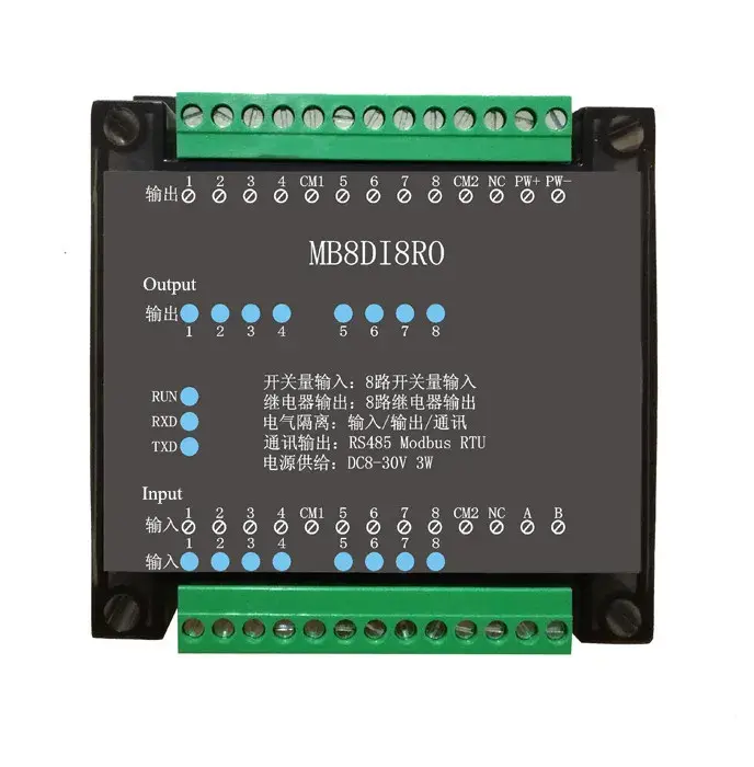 Модуль 8DI/8RO RS485 MODBUS – 8 цифровых входов и 8 релейных выходов