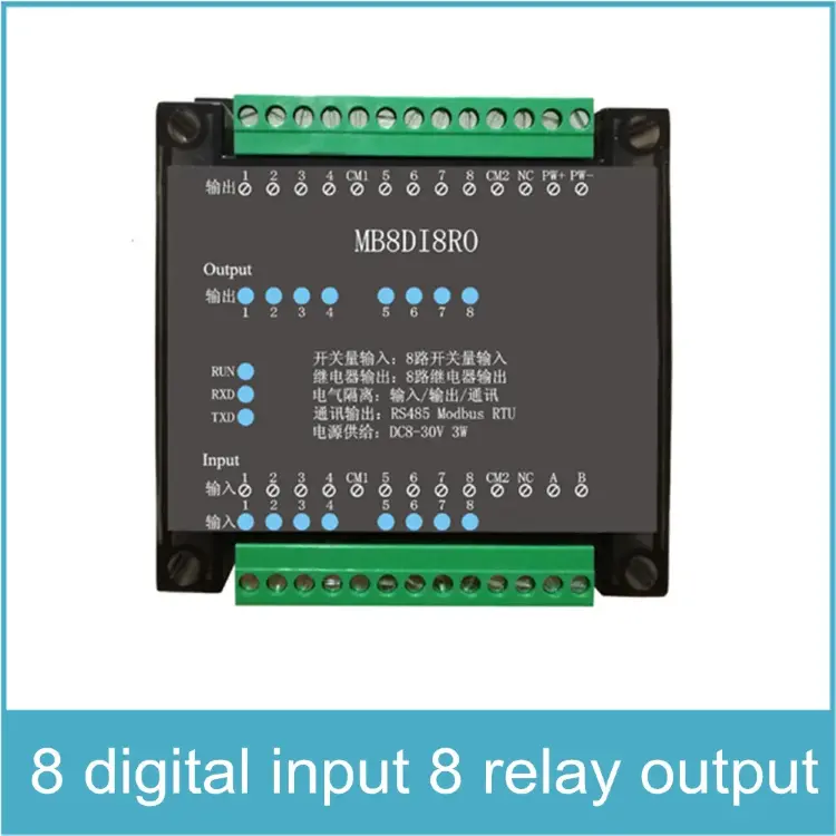 Модуль 8DI/8RO RS485 MODBUS – 8 цифровых входов и 8 релейных выходов