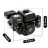Бензиновый двигатель 7.5 л.с. 212cc с электрозапуском 4-тактный