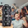 Портативная Bluetooth-колонка с двойным сабвуфером и RGB-подсветкой