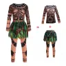 Персиковый с чёрным 4 / Size 140(7-8T)