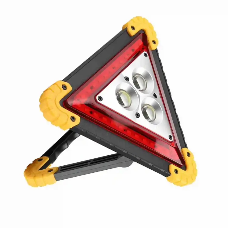 Аварийный треугольный знак остановки с LED лампой 30 Вт