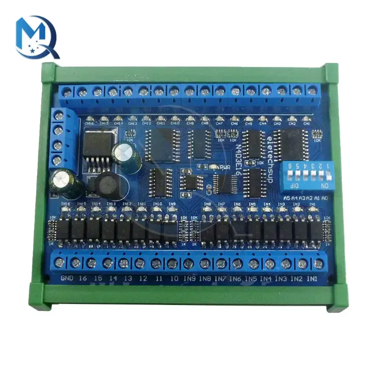 Плата расширения RS485 Modbus RTU 16 входов 16 выходов DC 12-24V
