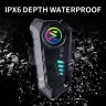Bluetooth-гарнитура Y10 5.3 для мотоциклетного шлема с подсветкой