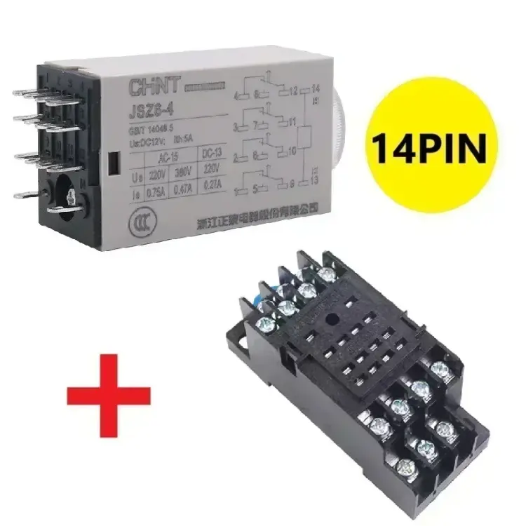 Реле времени задержки включения H3Y-4 H3Y-2 24V AC 220V 1S 5S 10S 60S