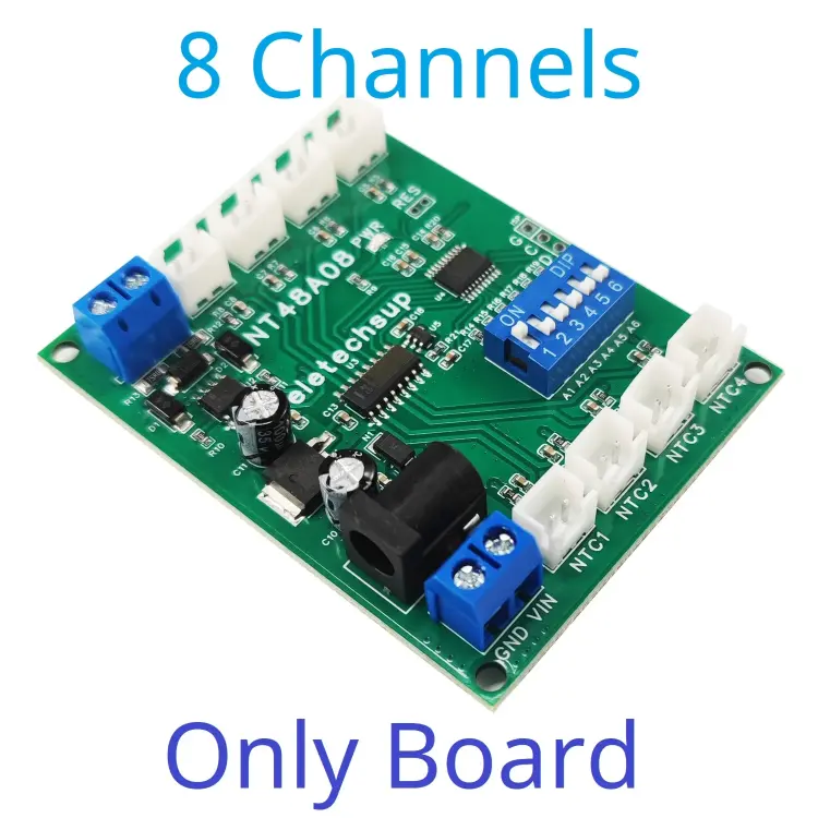 Плата реле температурного коллектора RS485 Modbus RTU NT48A08/NT48B20/NT48C32