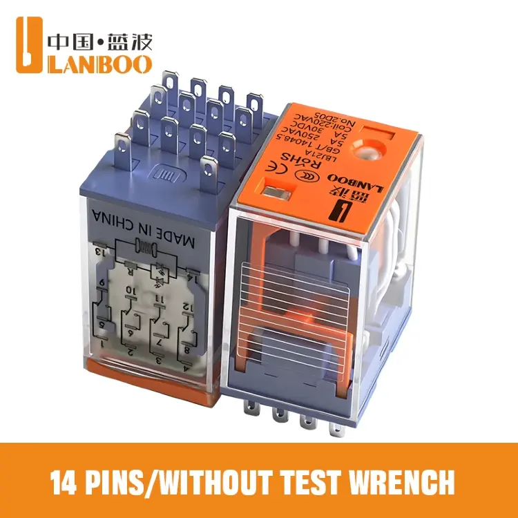Микрореле LANBOO J21A DC12V/24V AC220V 8-14 контактов