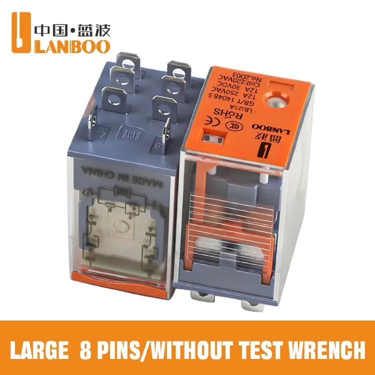 Микрореле LANBOO J21A DC12V/24V AC220V 8-14 контактов