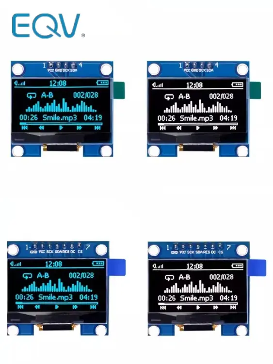 OLED дисплей 1.3" 128x64 с интерфейсом I2C/SPI для Arduino