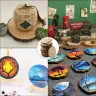 Срезы дерева сосны с корой для поделок и декора, диаметр 3-16 см
