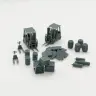 Набор миниатюр для диорам 1:87-1:220 с погрузчиками и зданиями