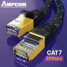 Кабель Ethernet AMPCOM CAT7 RJ45 SFTP, круглый сетевой кабель 10 Гбит/с