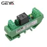 Модуль реле GEYA 1-канальный на DIN-рейку AC/DC 5-230В с GSM и таймером