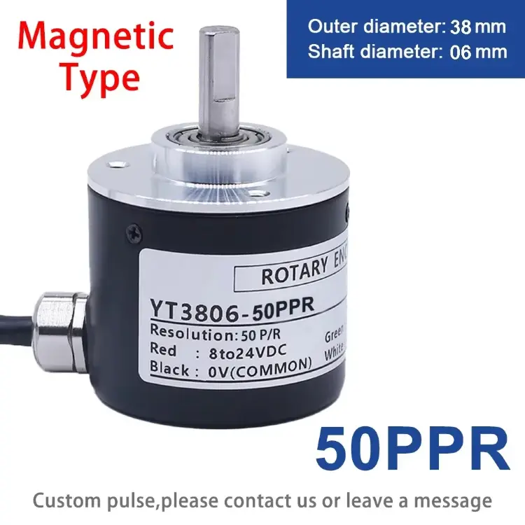 Фотоэлектрический инкрементный энкодер 38S6G5-B-G24N 50-600PPR AB NPN PNP DC8-24V