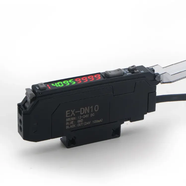 GTRIC оптоволоконный датчик NA11 10-30В DC NPN PNP с цифровым дисплеем
