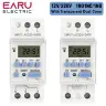 Электронный программируемый таймер-реле EARU THC15A 30A AC/DC 12В 220В с ЖК-дисплеем DIN